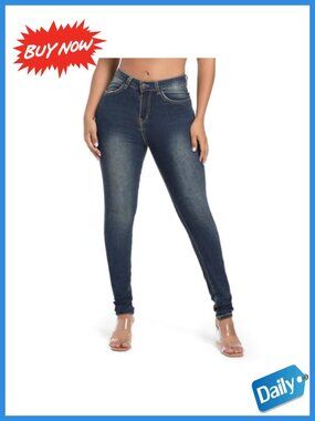 High Waisted Butt Lift Skinny Stretch Jeans